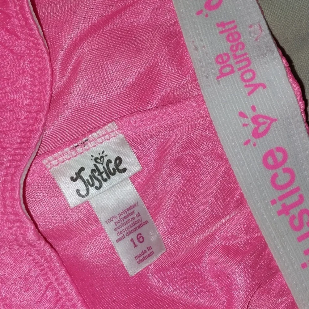Justice neon girl shorts - 2 pairs (pink & green) Size 16